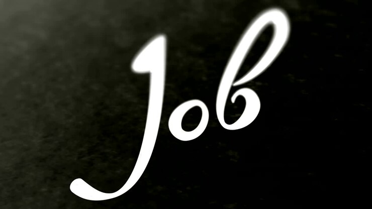 "Job" on the page. Looping footage has 4K resolution.