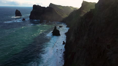 stunning sunrise view of ponta de sao lourenco on madeira island in portugal