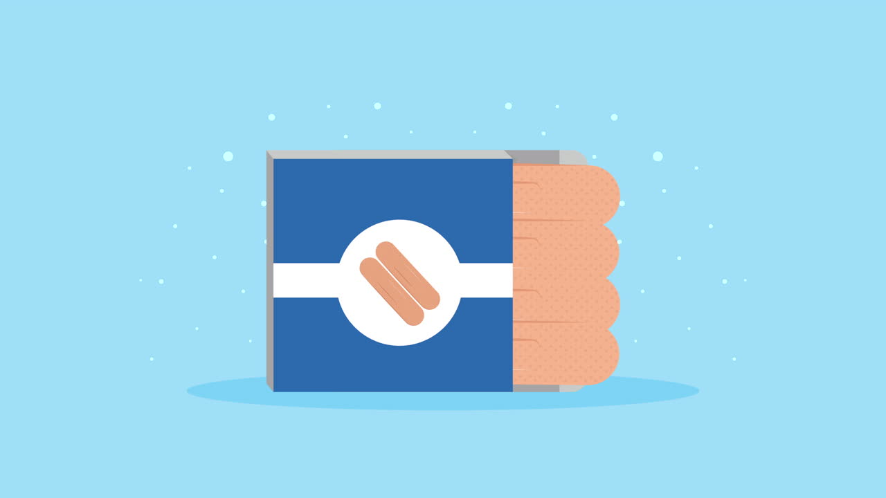 손가락 붕대 상자