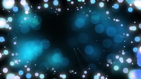 animación de luces de hadas de navidad parpadeando sobre un fondo negro