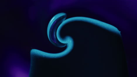 espiral azul abstracto