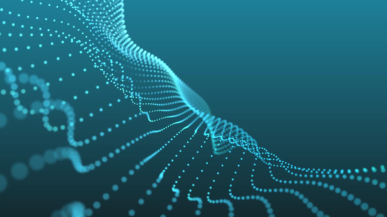 Beautiful sine wave form dot matrix background