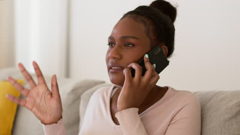 woman talking on phone
