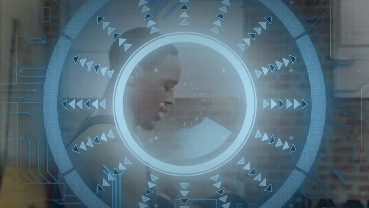 범위의 애니메이션과 아프리카계 미국인 남성 운동에 대한 데이터 처리