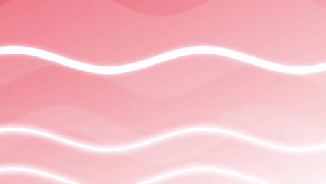 Animación-De-Ondas-Blancas-Moviéndose-Sobre-Fondo-Rosa