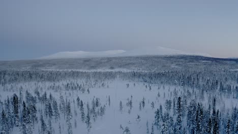 Drone-Footage-over-Sonfjället-Sweden-Sunset