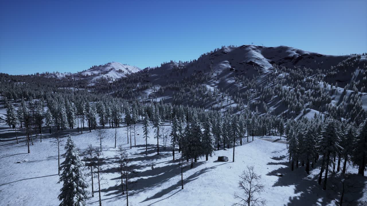 겨울 에 화려 한 알프스 풍경