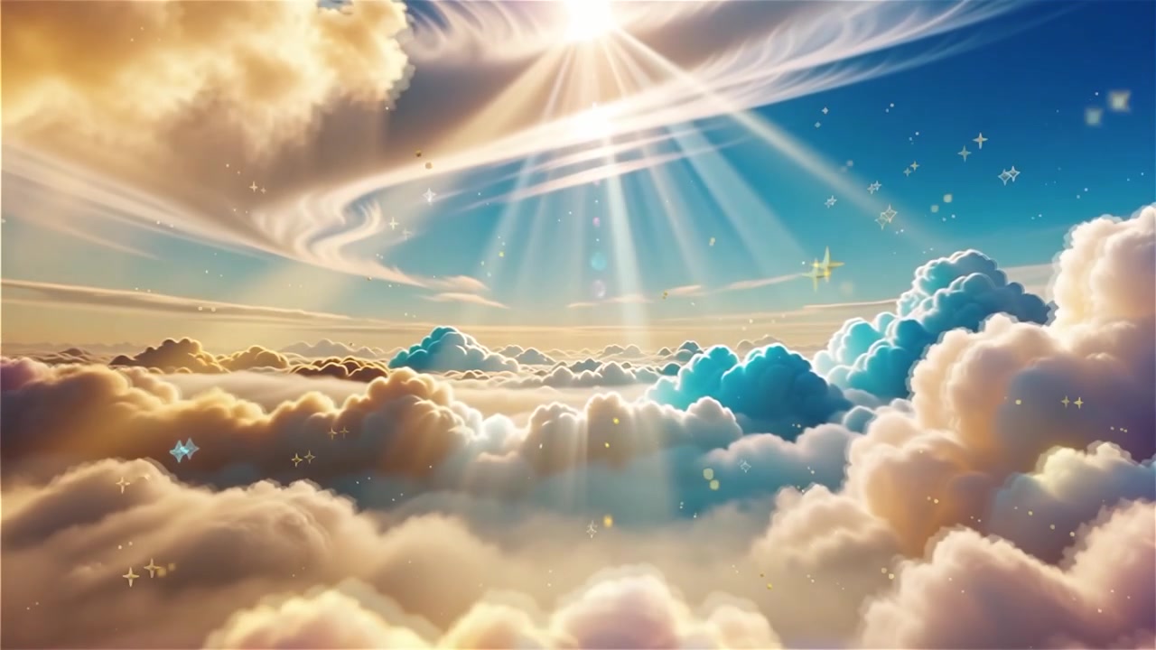 Sfondo di Adorazione Cristiana con Luce Celeste