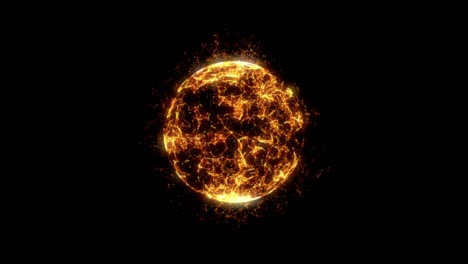 animación de bucle de bola de energía de la esfera de energía de brillo sin costuras