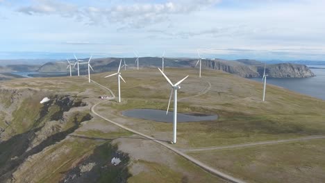 windmills for electric power production havoygavelen windmill park norway