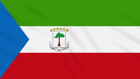bandera de guinea ecuatorial fondo de tela, bucle
