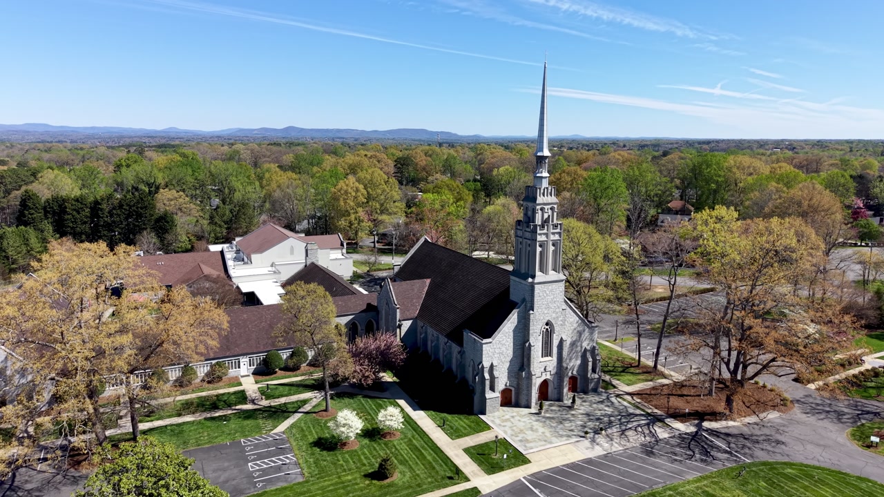 aerial corinth reformed church in hickory north carolina