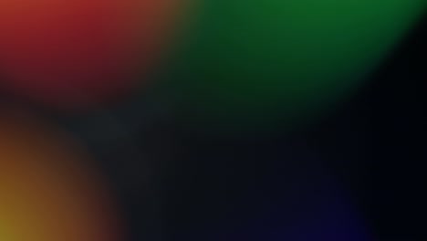 la luz multicolor filtra imágenes de 4k en fondo negro, estilizando el video, las transiciones, el efecto bokeh.