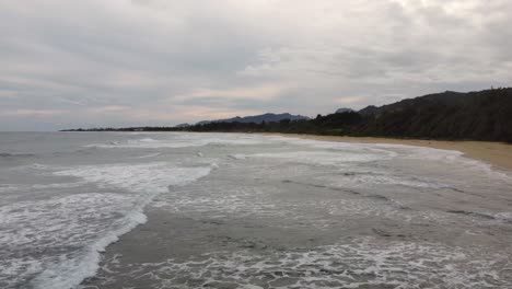 perfect sandy beach aerial footage