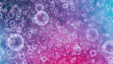 abstract background motion with moving soap bubbles