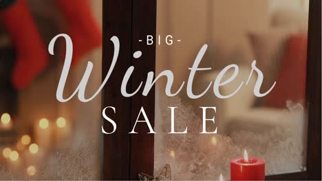 Big-Winter-Sale-against-Christmas-decoration-4K-4k