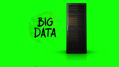 vídeo de la red de grandes datos
