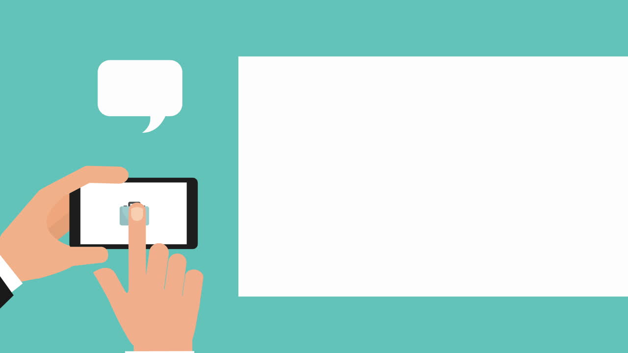 teléfono inteligente con animación de telemedicina