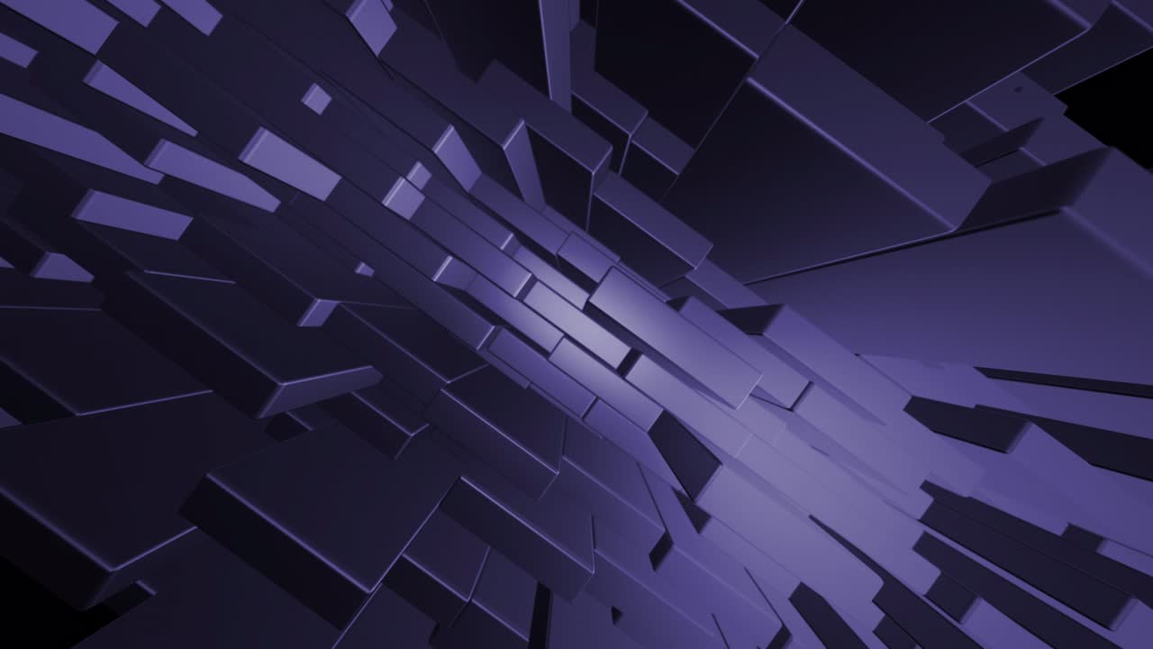 Animated Abstract Background from Moving Cubes