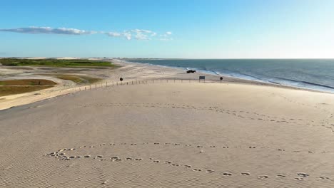 jericoacoara coast seen from the dunes