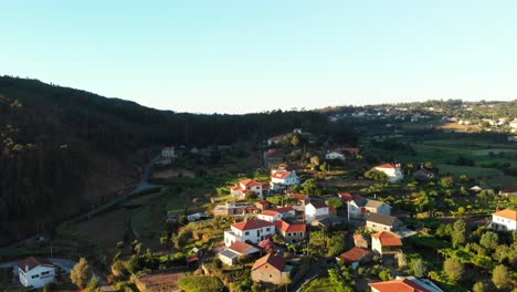 sunset in portugal countryside