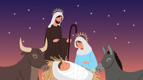 nativity scene illustration