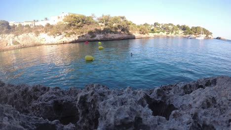 spain mallorca cala ferrera and cala esmeralda beaches at 4k 60fps and 30fps with a drone dji mavic air and action cam yi 4k+ shoots from above and below