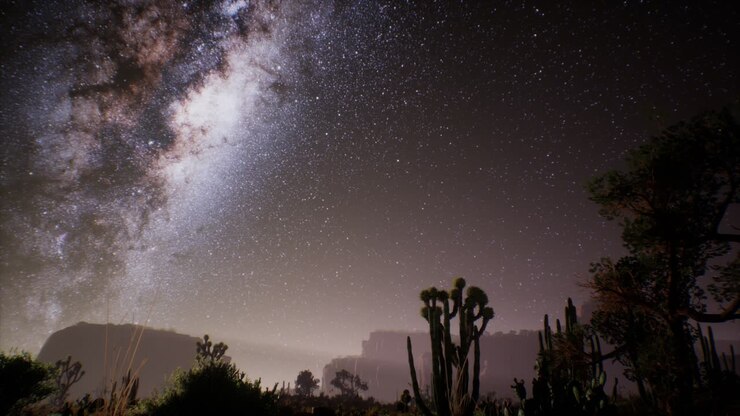 The Milky Way above the Utah desert, USA