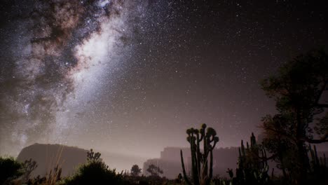 La-Vía-Láctea-Sobre-El-Desierto-De-Utah,-Estados-Unidos