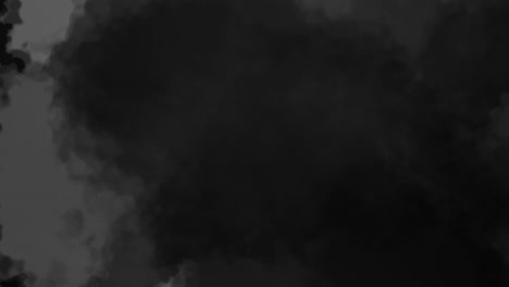 animación de una sombra gris sobre un fondo negro