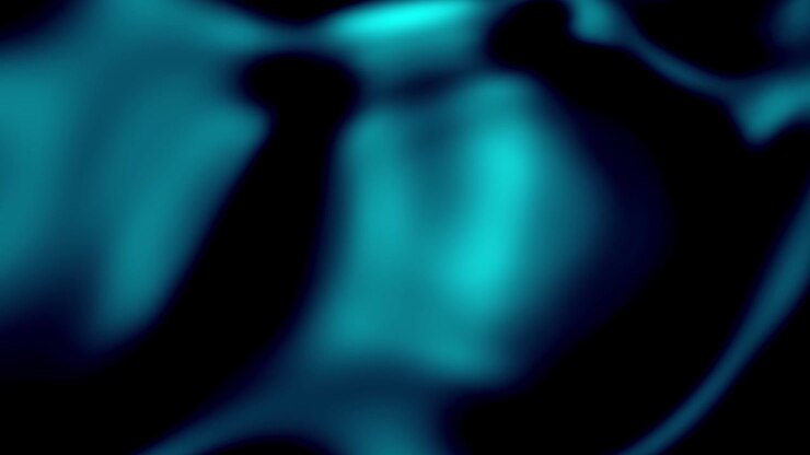 Abstract Motion Background with Flowing Cyan Light Waves