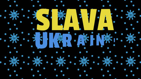 Animation-Von-Slava-Ukraine-Text-über-Formen