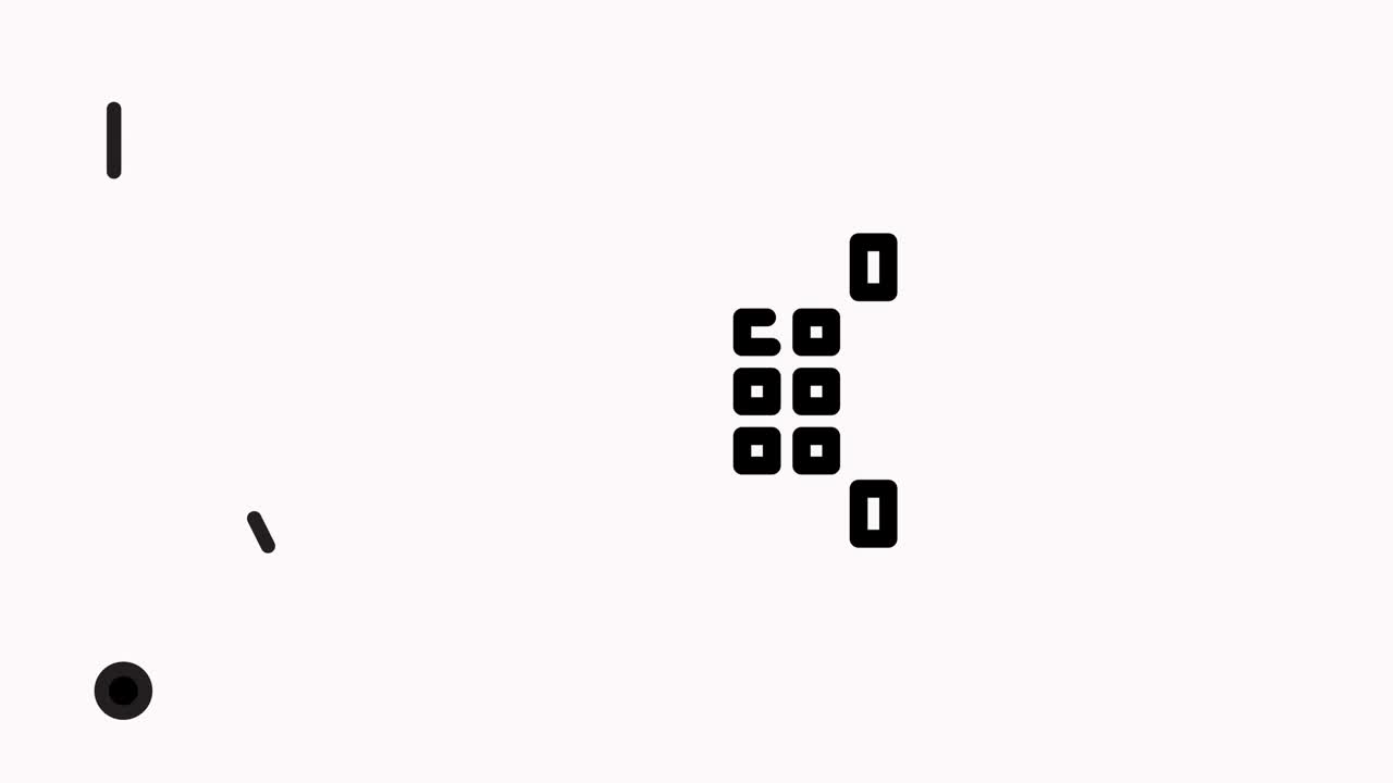 animación del icono de la línea de la caja de seguridad con alfa