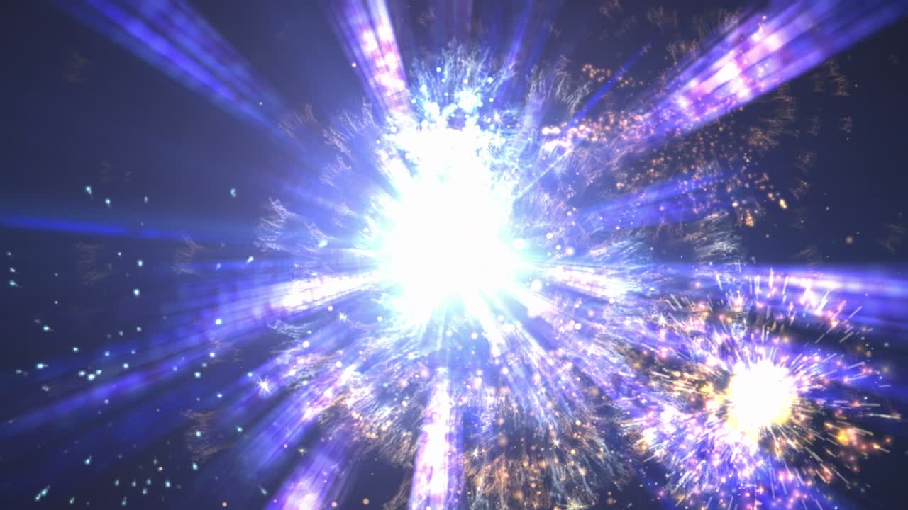 디스코 댄스 터널과 불꽃놀이, 루프, 4k