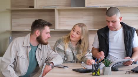 business meeting in office