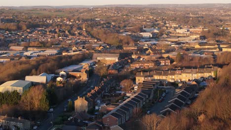 Aerial-video-footage-of-industrial-buildings-and-housing