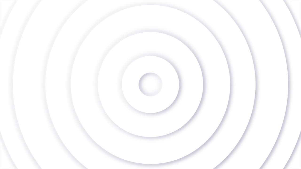 los círculos blancos con sombras azules se mueven