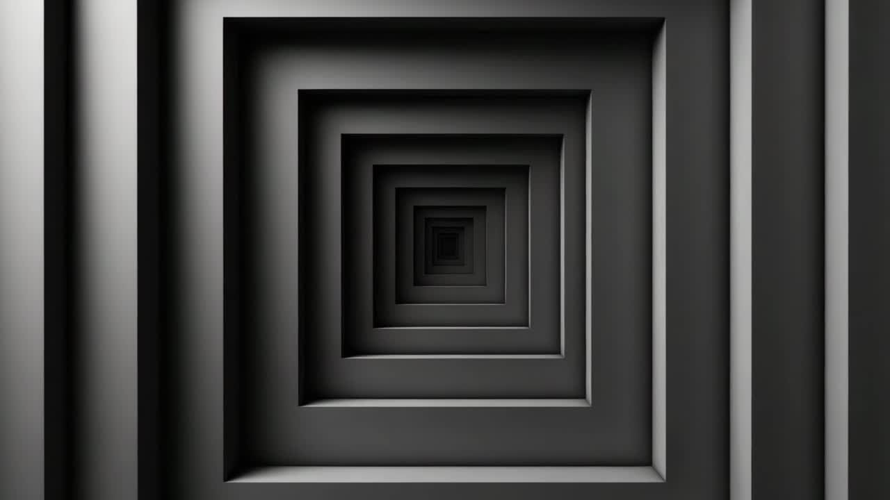Abstract geometric tunnel perspective