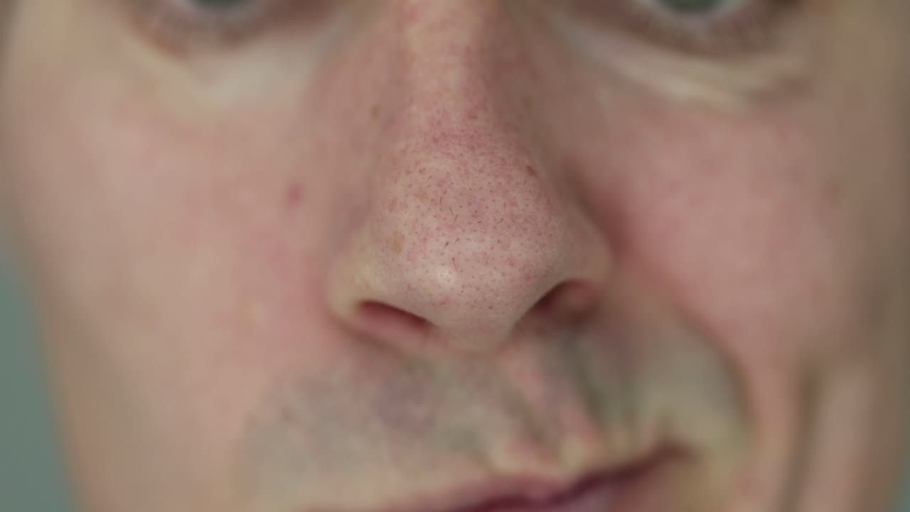 Close-up of a person's face