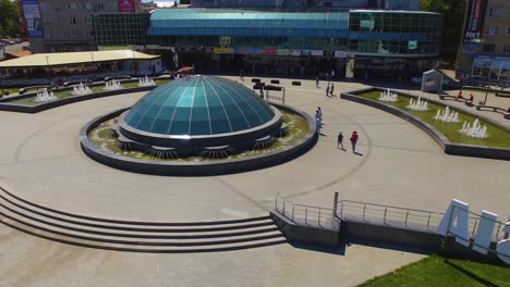 building with a glass dome 04