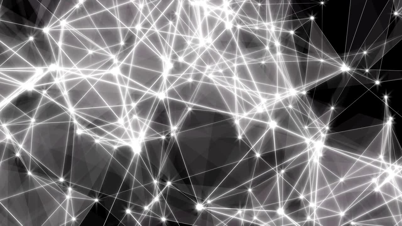 Motion Loop Background Abstract Dynamic Plexus Futuristic Technology. 3d render