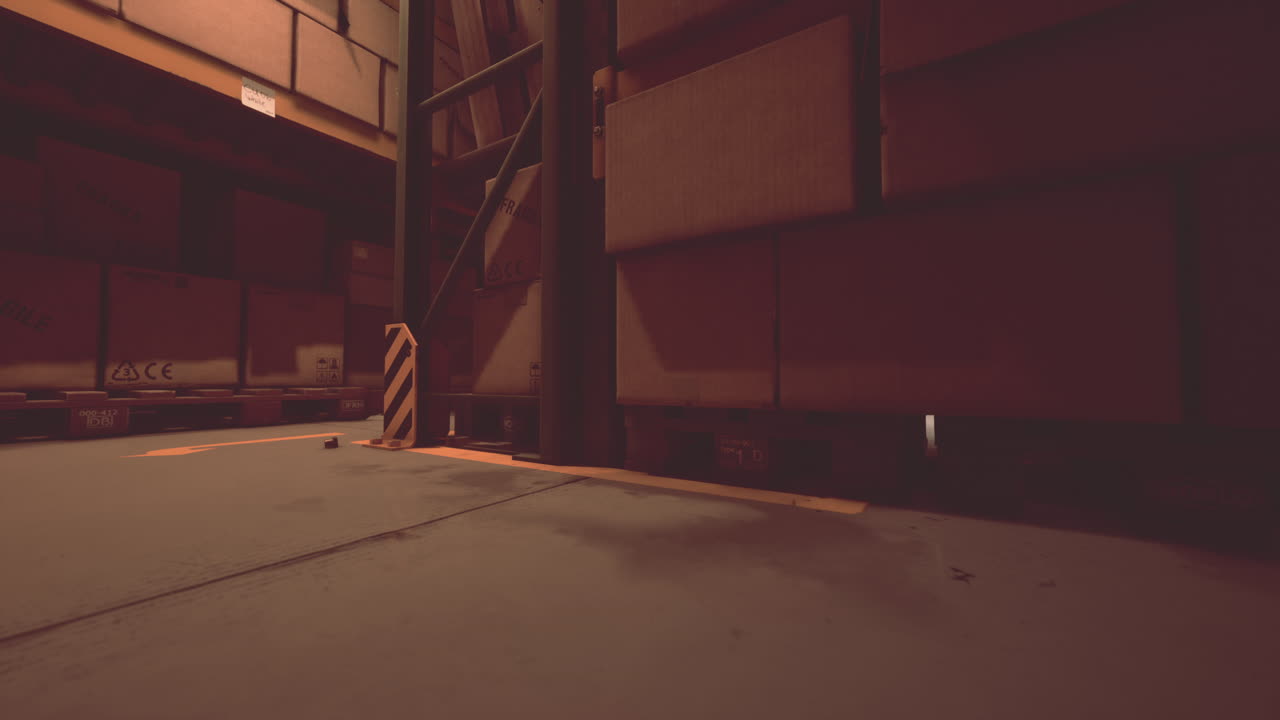 Interior of a warehouse storage of retail shop