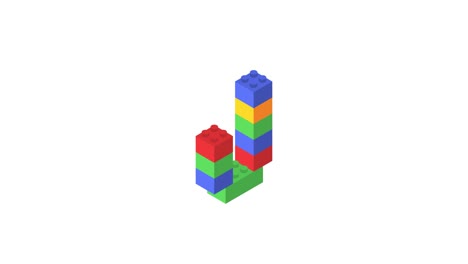 número cero en isométrico. constructor de color. canal alfa