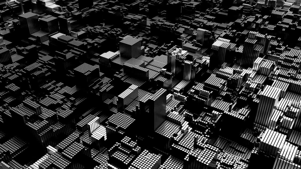 el fondo de la tecnología cúbica abstracta de 4k.