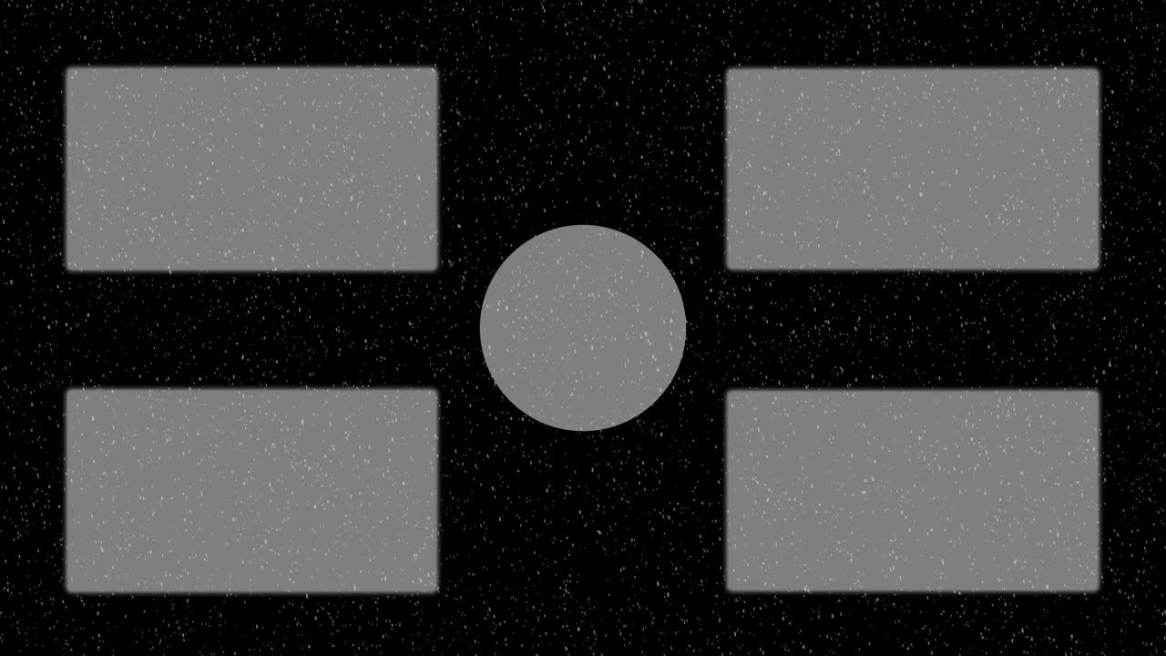 partículas de nieve en polvo tarjeta de finalización pantalla de finalización gráficos de movimiento