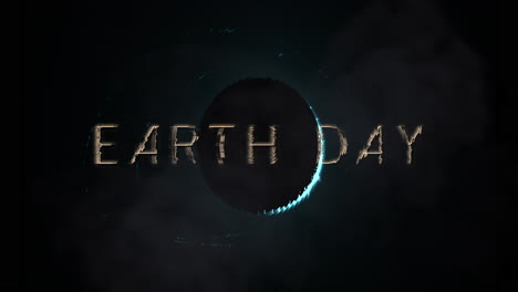 Earth-Day-with-blue-light-of-black-planet-and-star-filed-in-galaxy