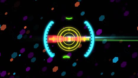 hud elemento de visión de espacio. gráficos de movimiento