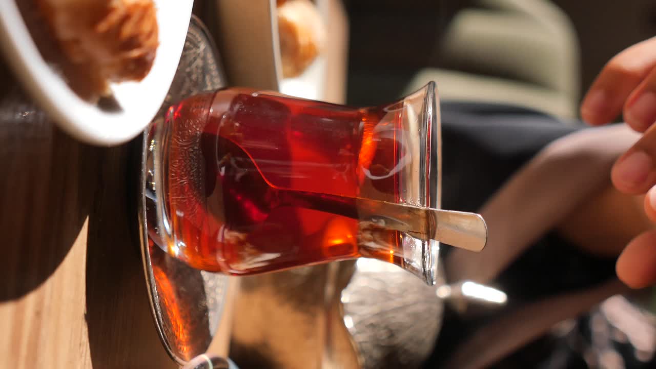 A cup of Turkish tea