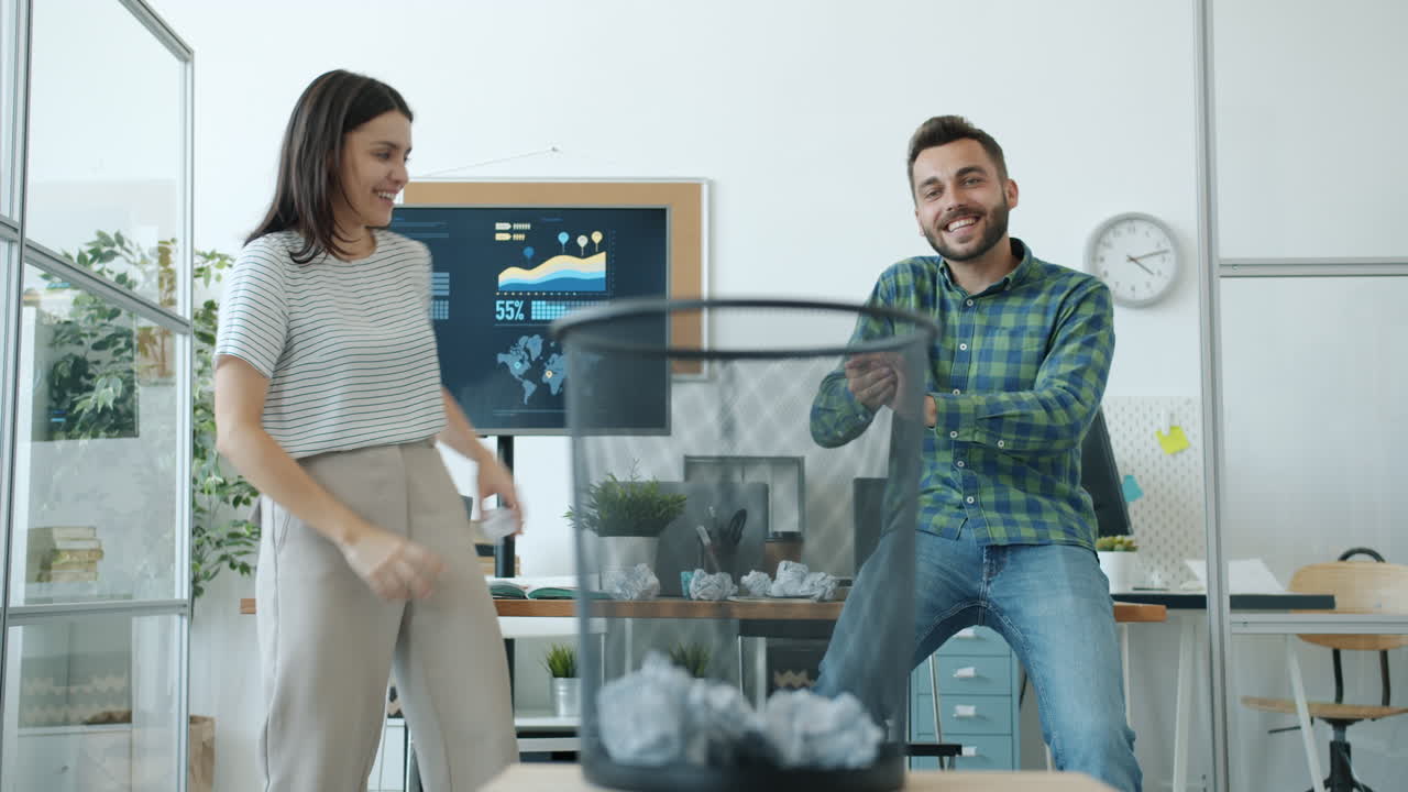 Office Fun: Paper Ball Toss