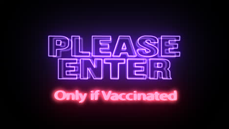 Animated flashing neon sign